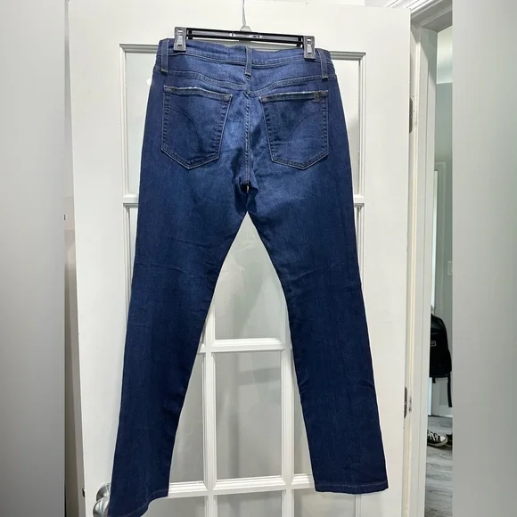 Joe's Jeans Dark Indigo Straight Leg Denim - Size 29 - Picture 2 of 6